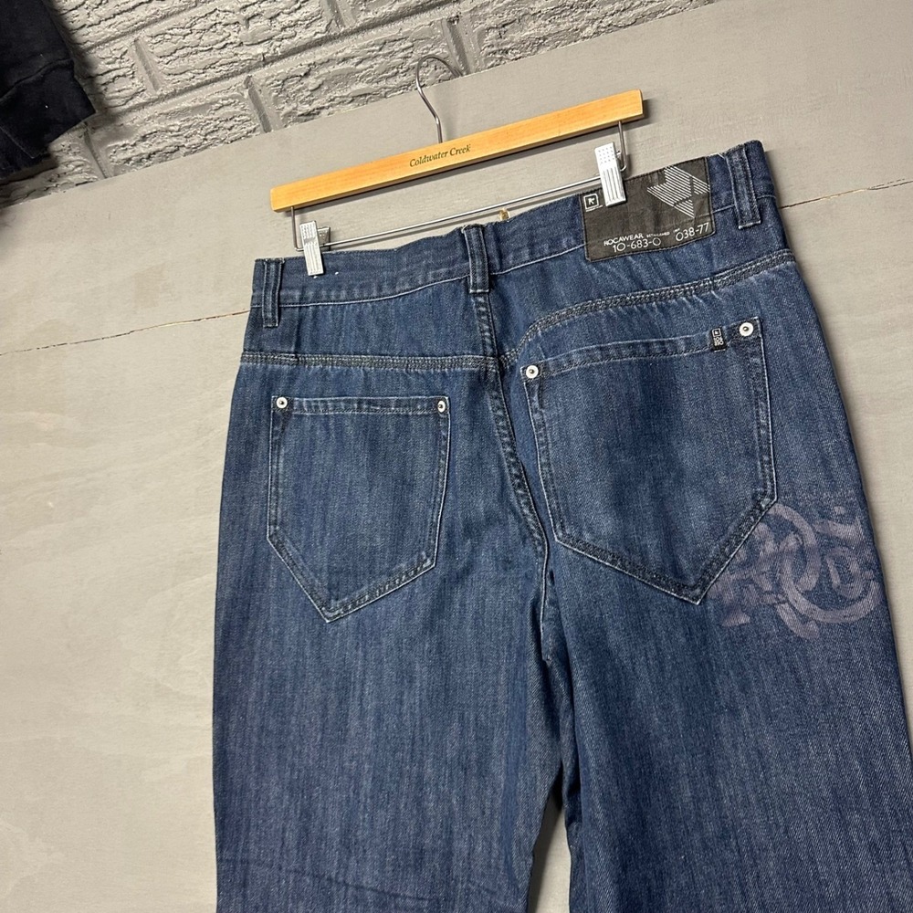 Rocawear Mens‎ Jeans W38 Dark Wash Straight Leg Denim Pants